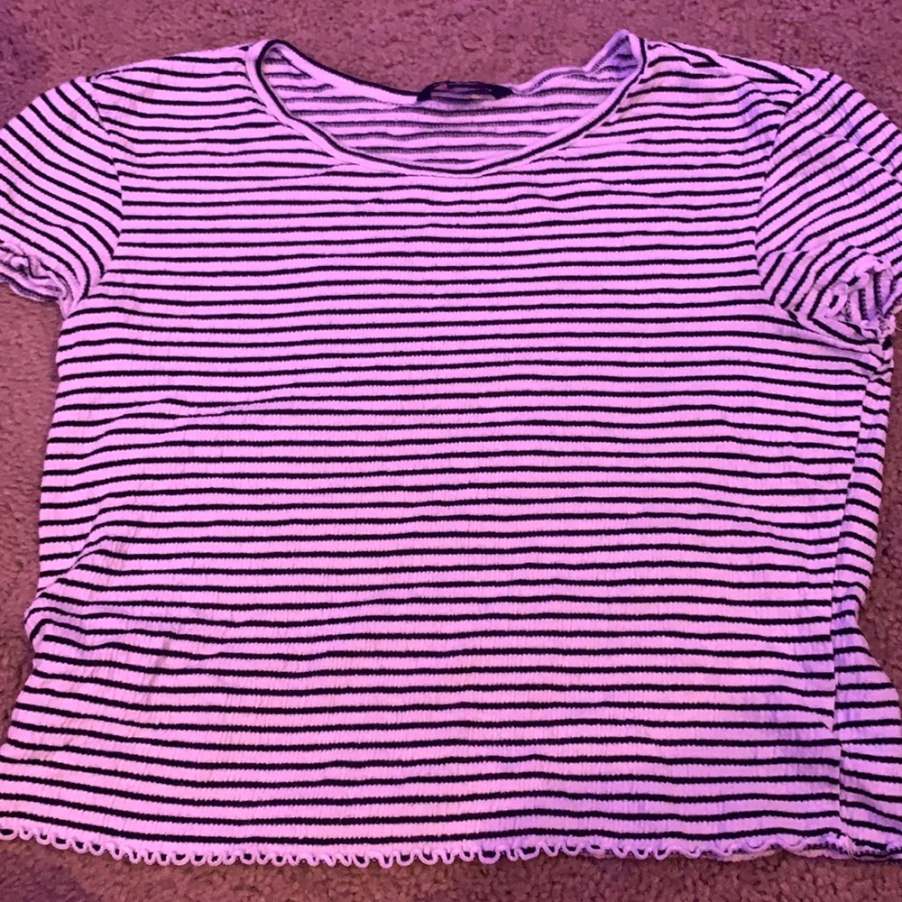 American Eagle striped crop top